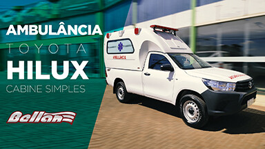 Capa vídeo youtube Toyota Hilux 4x4 ambulância