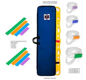 conjunto de itens de primeiros socorros