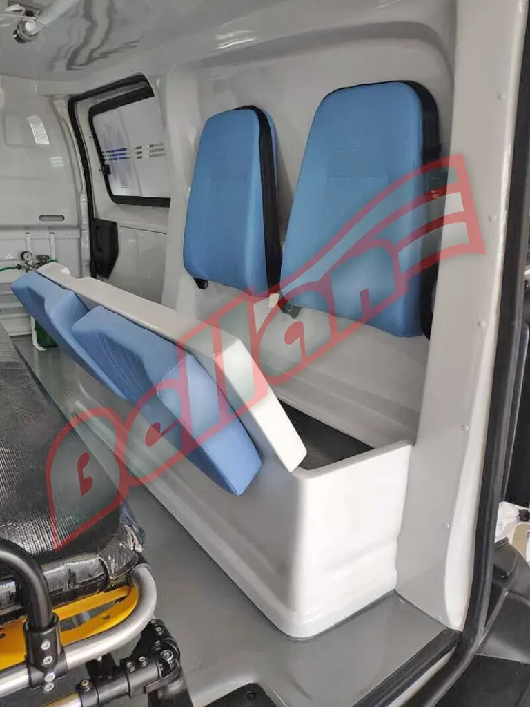 Ambulancia Fiat Scudo, interno da simples Remoção