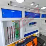 interno de fibra ambulancia mercedes sprinter simples remocao, suporte basico e UTI.