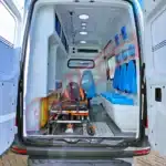 interno de fibra ambulancia mercedes sprinter simples remocao, suporte basico e UTI.