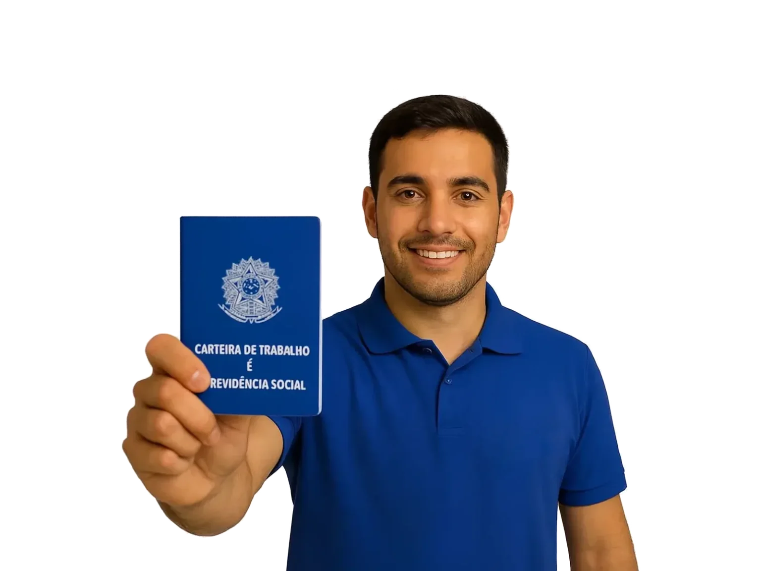 Imagem ilustrativa de profissional com carteira de trabalho