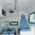 Compartimento do paciente da S10 cabine dupla ambulância Tipo A